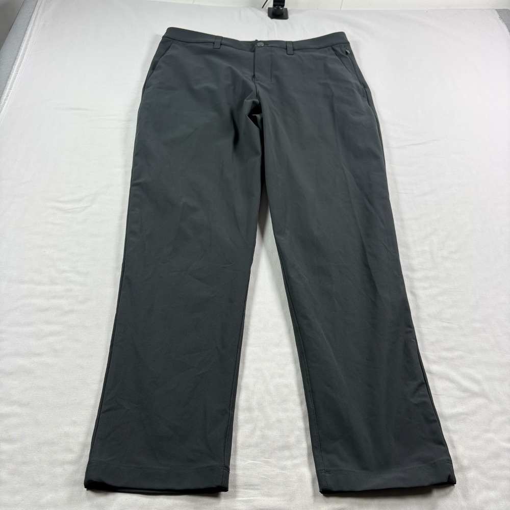 Lululemon ABC Pants Mens 33x30 Gray Chino Waprstreme Classic Fit Golf Tech